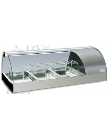 Espositore Da Banco refrigerato per sushi bacinelle GN1/3 E GN/1/1 Dim.mm L1005XP603XH441