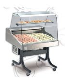 Vetrina refrigerata da appoggio statica per pasticceria - mm 1313x866x962h