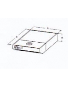 Cappa per forno 6 pizze dimensioni cm. 137x125x23h