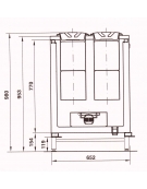 Banco N° 8+8 Pozzetti gelati - VENTILATO