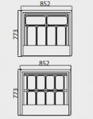 Vetrina gelati ventilata N° 4+4 vaschette da Lt. 4,75