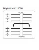 Colonna portapiatti - Piatti 96 - Dim. max piatti Ø cm 18÷24