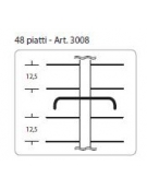 Colonna portapiatti - Piatti 48 - Dim. max piatti Ø cm 18÷24