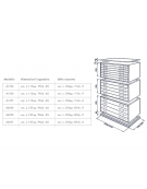 Portadisegni orizzontale A1 cm 115x79x57h a 5 cassetti