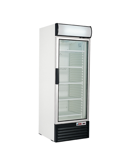Congelatore verticale ventilato Porta a vetri-Opalina luminosa - cm 64,5x70,5x195h