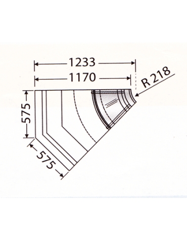 Banco ventilato VCP - Angolo 45° interno