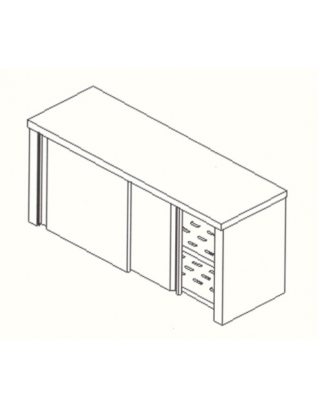 Armadio Pensile In Acciaio.Armadio Pensile Inox Ripiani Asolati Cm 100x40x60h Pensili Inox Con Ripiani Asolati Pensili In Acciaio Inox Arredament