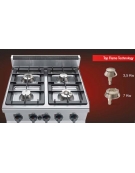 Cucina professionale industriale a gas 6 fuochi -ALTA POTENZA - cm 120x70x85/90