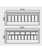 Vetrina gelati ventilata N° 9 vaschette da Lt. 5