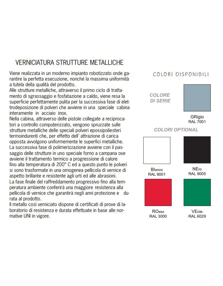 Banco monoposto con sottopiano in lamiera saldato - STRUTTURA Ø mm.28 - CM  70X50X59H - GRANDEZZA 3