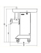 Tritacarne verticale attacco 32 - Hp 4