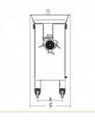 Tritacarne verticale attacco 42 - Hp 7