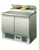 Tavolo saladette refrigerato per insalate da cm.90x70x101h