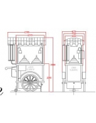 Carretto gelato sfuso con campane ad autonomia