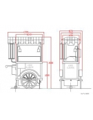 Carretto gelato sfuso con campane ad autonomia