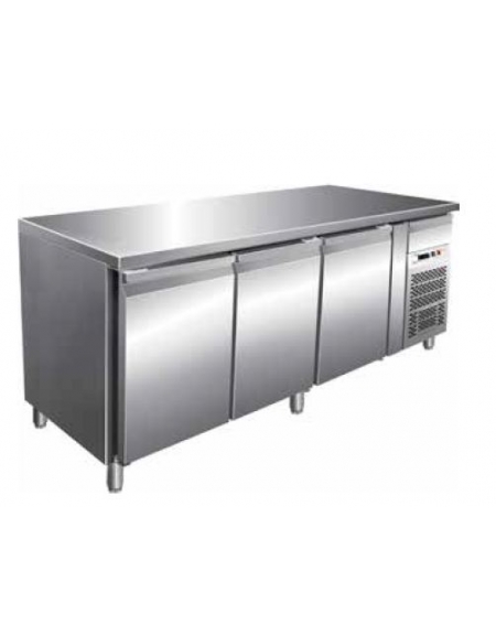 Tavolo refrigerato positivo 3 Porte cm. 179,5x70x85h