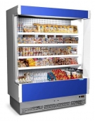 Espositore murale refrigerato per frutta e verdura cm 283x76x204