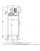 Frigorifero per pasticceria 2 Porte - 16+16 teglie 60x40