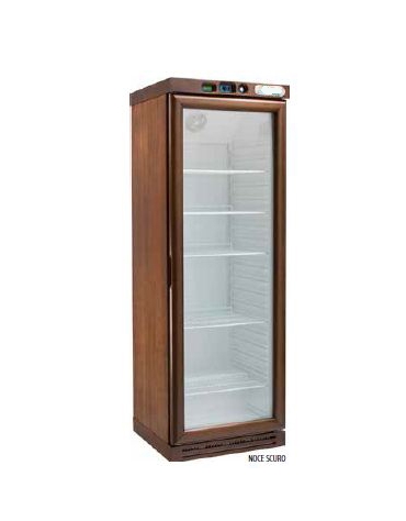 Cantinetta per vini refrigerata - 1 Porta - cm 64x61x186h - Colori : Noce scuro , Noce chiaro o Wengè