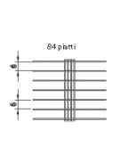 Colonna portapiatti riscaldante dotata di griglie 84 piatti Ø Piatti cm 18÷24  cm 83x77x190h