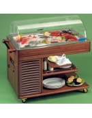 Carrello refrigerato per pesce cm 117x63,5x115h