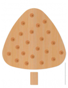 ALBERO DEI POMELLI 2 CM. 125X150H