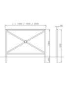 Barriera standard zincata e verniciata cm 100