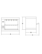 Tostiera inox di grande capacità a 2 piani - Dimensione vano cottura cm 45x33