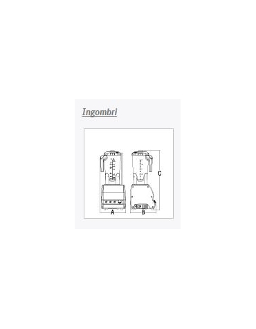 Frullatore professionale con bicchiere quadro da lt 2 e lame speciali per ghiaccio