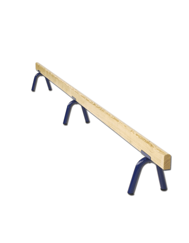 Asse di equilibrio in legno, altezza fissa cm 30, lunghezza mt 4