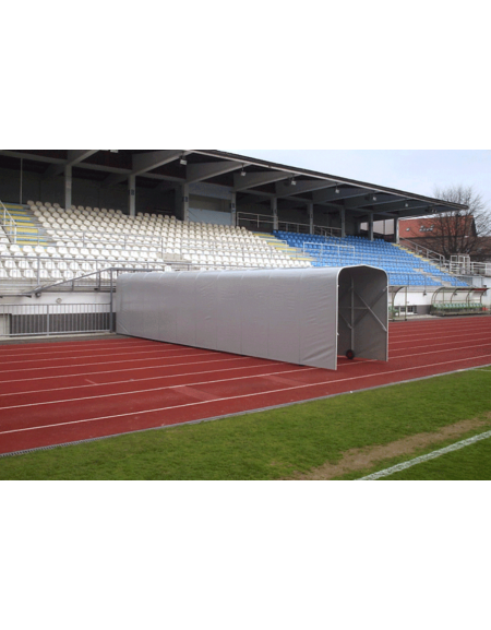 Tunnel estensibile di protezione dell’accesso dei giocatori sul campo di gioco (indoor o outdoor)