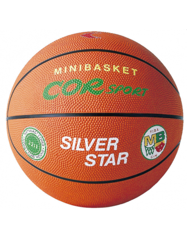 Pallone minibasket misura 5,in gomma-nylon