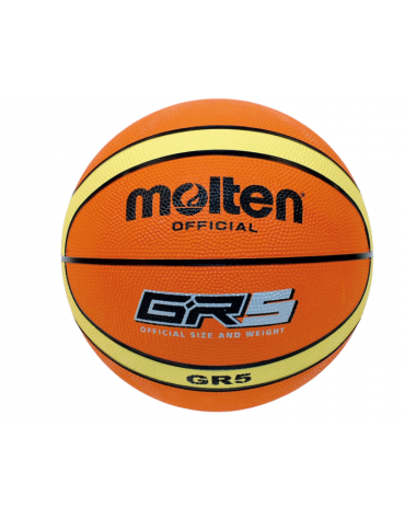 Pallone minibasket Molten misura 5, in gomma-nylon