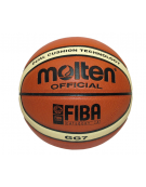 Pallone basket Molten omologato FIBA, in pelle sintetica, misura 7