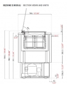 Banco pozzetti gelato o granite senza riserva - Refrigerazione ventilata - N° 6 Carapine da Lt 7,5