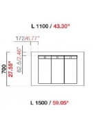 Banco pozzetti gelato o granite senza riserva - Refrigerazione ventilata - N° 6 Carapine da Lt 7,5