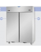 Armadio Comb. Refrigerato 1200 Inox,doppia temp.(TN+BT)2 porte cm 142x70x203h