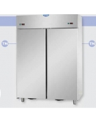 Armadio Combinato Refrig. 1200Inox,doppia temp.(TN+TN)2 porte cm 142x70x203h