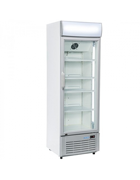 Vetrina refrigerata +1/ +10 °C per bibite A RISPARMIO ENERGETICO E LUCE A  LED - Con opalina luminosa - cm 62x60x189h