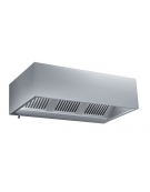 Cappa aspirazione inox cubica professionale a muro cm.240x90x40h