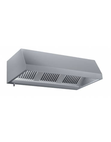 Cappa inox a parete cm. 216x95x40h