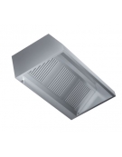 Cappa a parete in acciaio inox con aspiratore cm. 240x95x40h