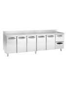 Tavolo refrigerato 5 sportelli cm 300x60x85h