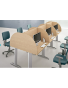 Call center singolo centrale con gamba a T - cm 80x64x103h