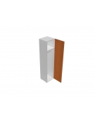 Contenitore alto porta abiti con anta in legno - cm 45x45x196h