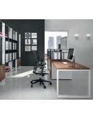 Scrivania ufficio operativa -  con porta docks gamba chiusa - cm 180x80x72h