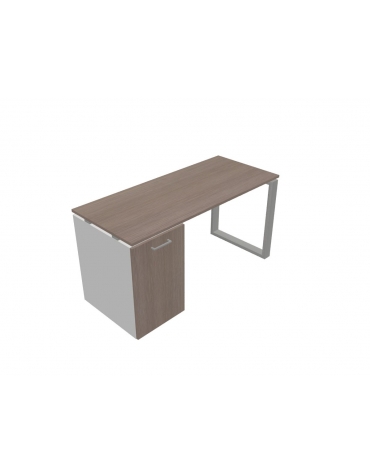 Scrivania dattilo operativa con porta docks gamba chiusa -  cm 180x60x72h