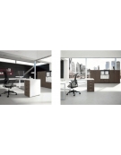 Allungo dattilo scrivania operativa con cassettiera -  cm 140x60x72h