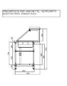 Vetrina calda Bagnomaria piano forato da cm. 100