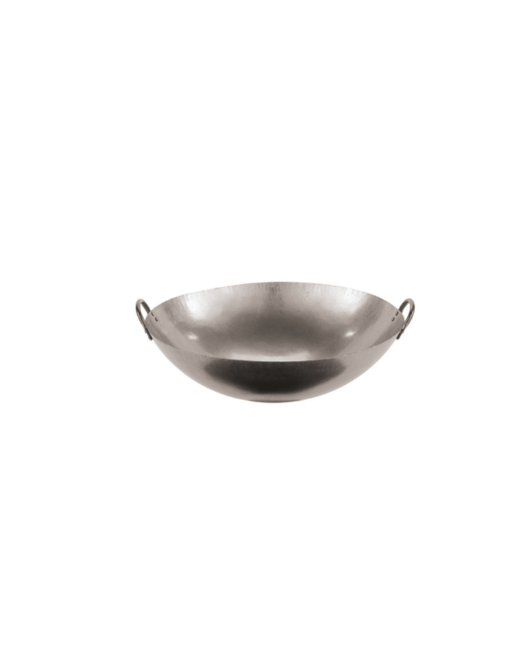 Padella per wok in acciaio inox diametro 36 cm e altezza 11,2 cm